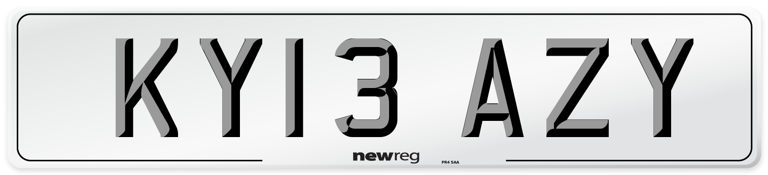 KY13 AZY Number Plate from New Reg